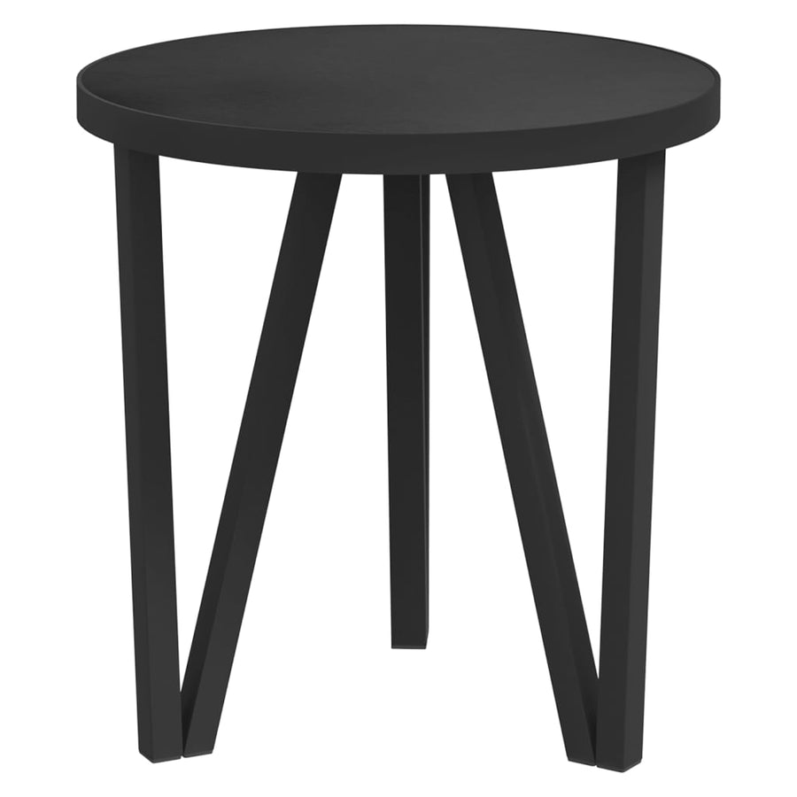 Salontafel Ø35 Cm Mdf Zwart