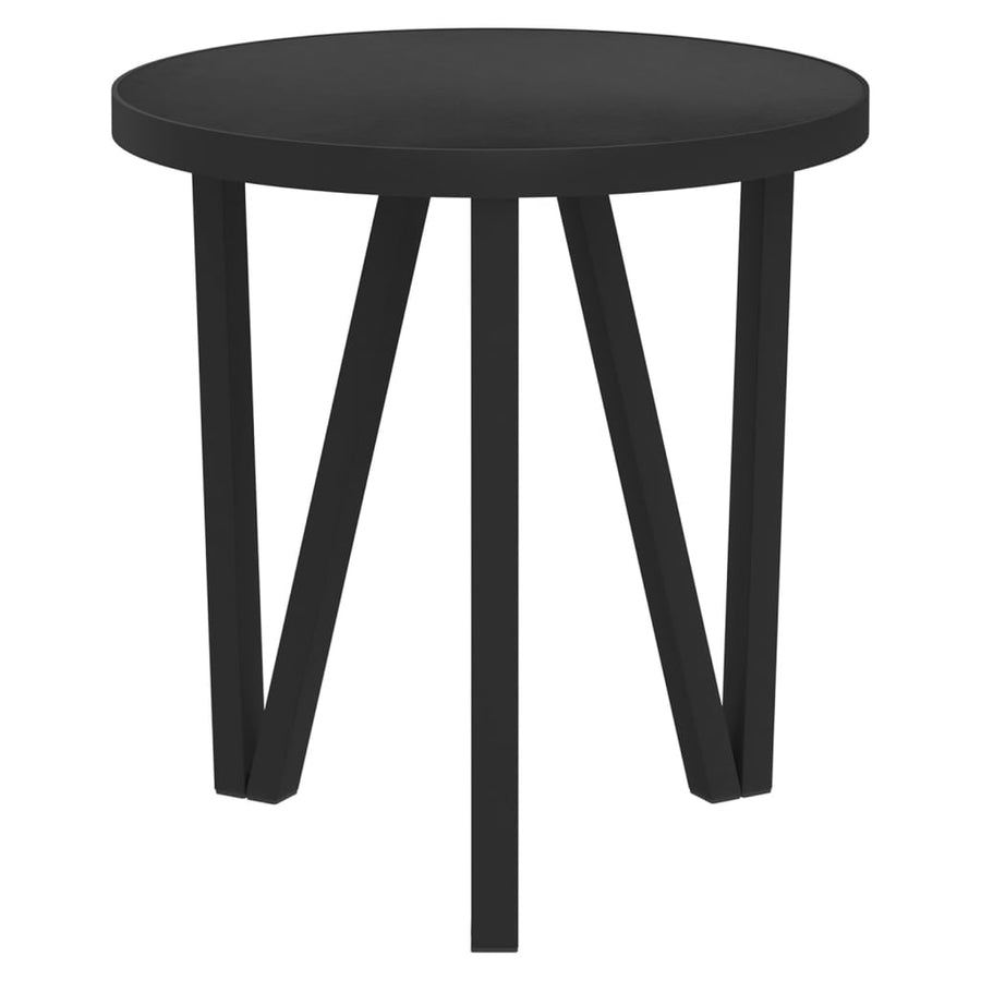 Salontafel Ø35 Cm Mdf Zwart