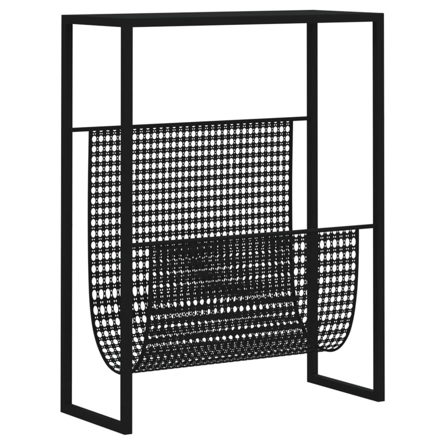 Tijdschriftenrek 35X5X45 Cm Staal Zwart