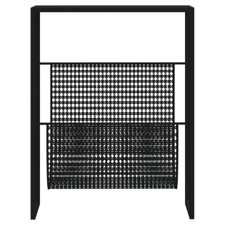 Tijdschriftenrek 35X5X45 Cm Staal Zwart