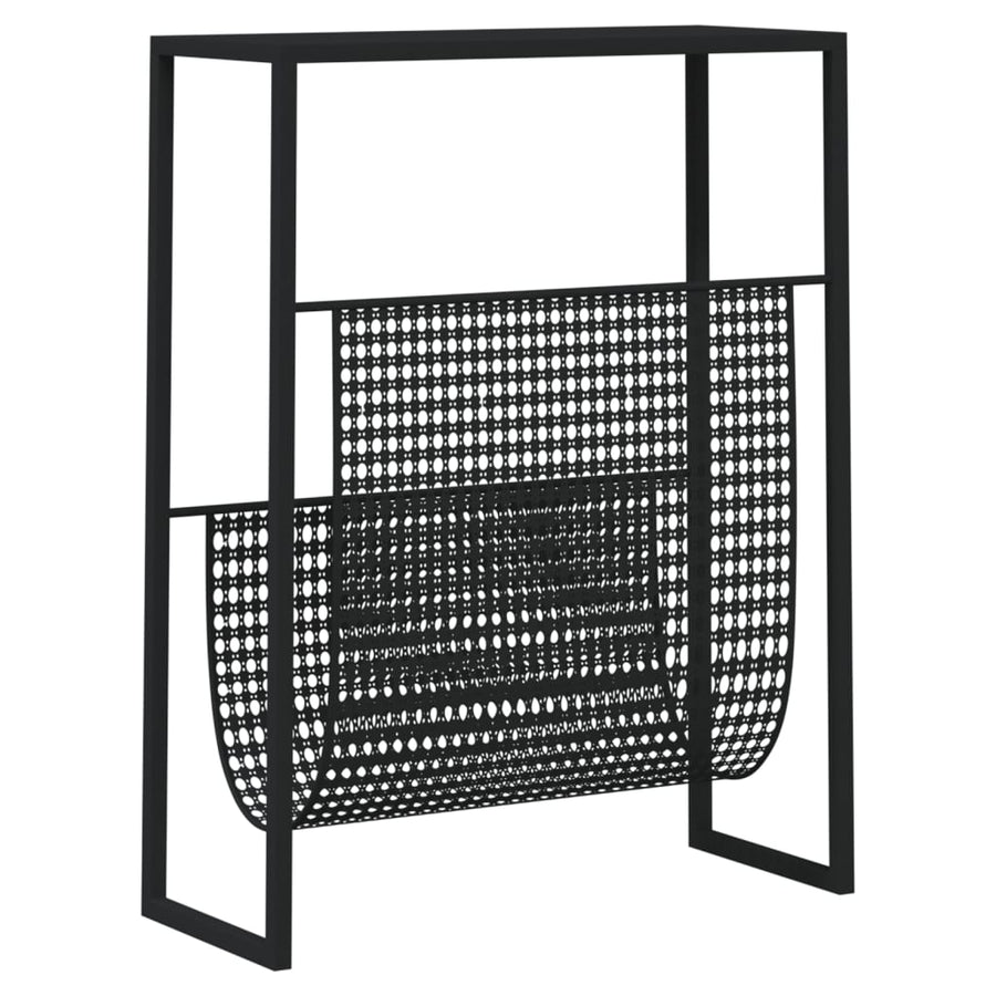 Tijdschriftenrek 35X5X45 Cm Staal Zwart