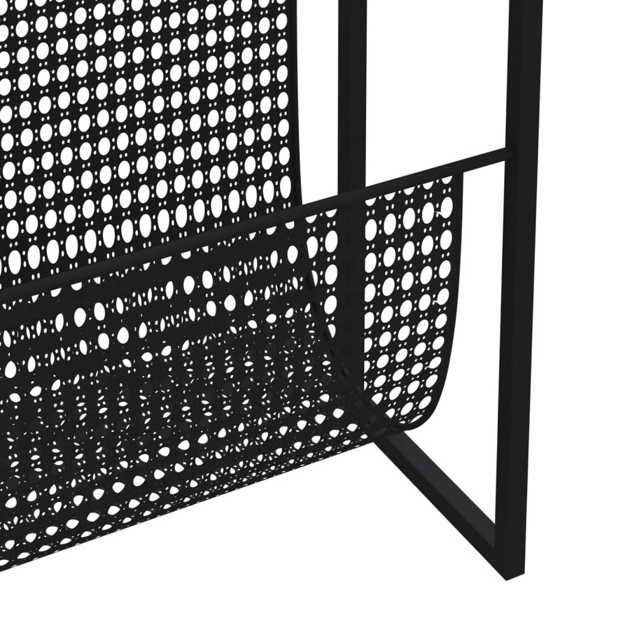 Tijdschriftenrek 35X5X45 Cm Staal Zwart