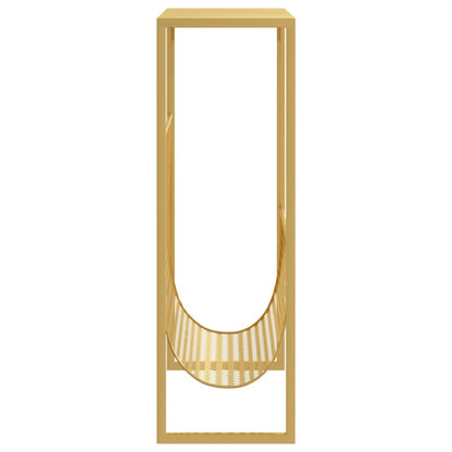 Tijdschriftenrek 35X5X45 Cm Staal Kleurig Goud