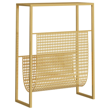 Tijdschriftenrek 35X5X45 Cm Staal Kleurig Goud