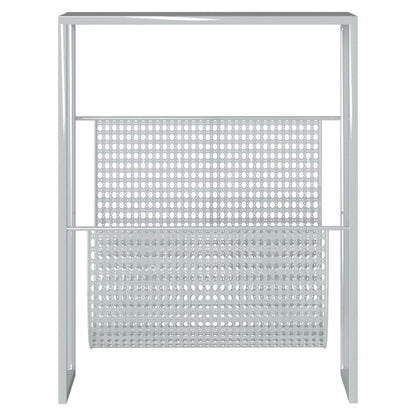 Tijdschriftenrek 35X5X45 Cm Staal Kleurig Zilver