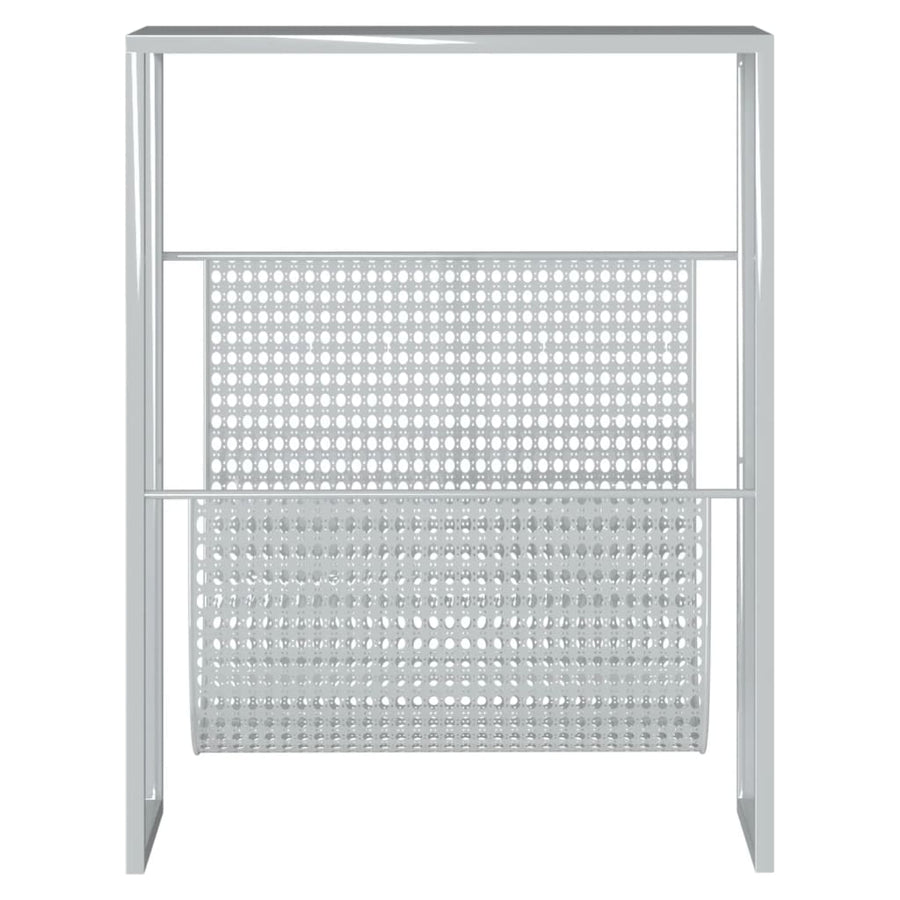 Tijdschriftenrek 35X5X45 Cm Staal Kleurig Zilver