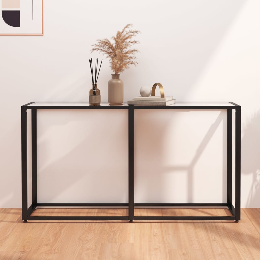 Wandtafel 40X35X75,5 Cm Gehard Glas Transparant 140 x 35 x 75.5 cm Doorzichtig