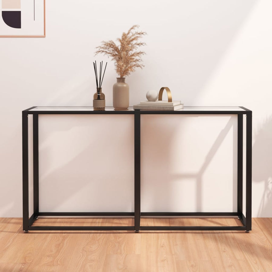 Wandtafel 40X35X75,5 Cm Gehard Glas Transparant 140 x 35 x 75.5 cm Doorzichtig