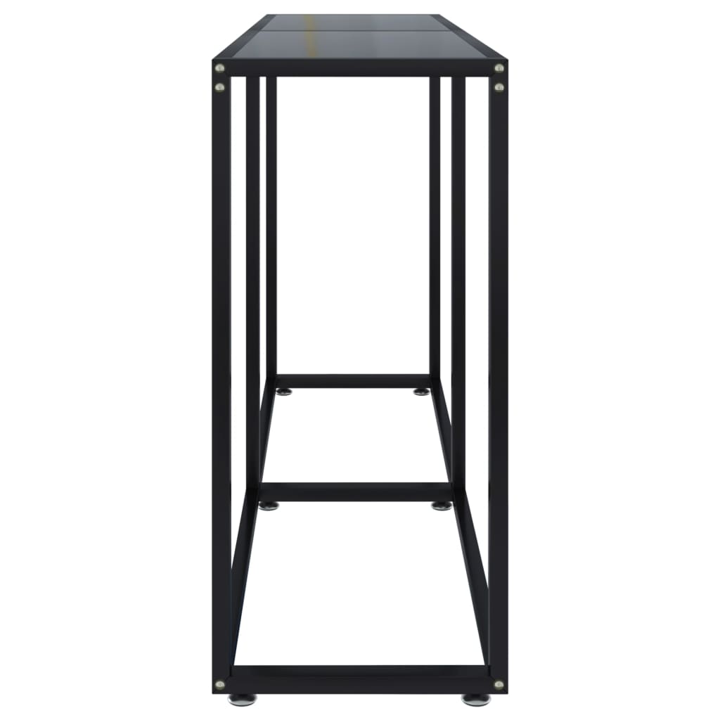 Wandtafel 40X35X75,5 Cm Gehard Glas 140 x 35 x 75.5 cm Zwart