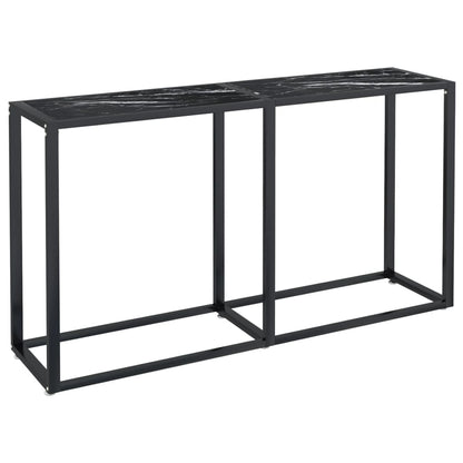 Wandtafel 40X35X75,5 Cm Gehard Glas Zwartmarmerkleurig 140 x 35 x 75.5 cm Zwart marmer