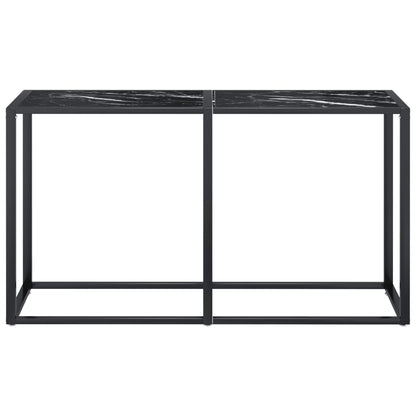 Wandtafel 40X35X75,5 Cm Gehard Glas Zwartmarmerkleurig 140 x 35 x 75.5 cm Zwart marmer