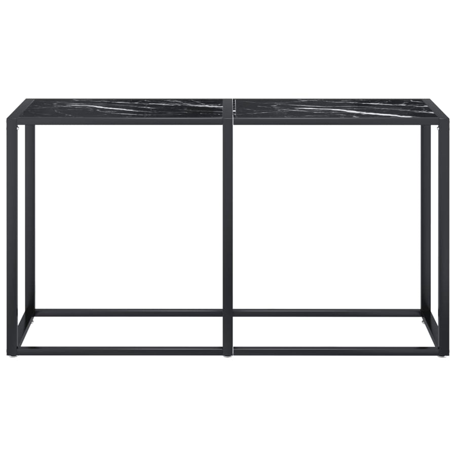 Wandtafel 40X35X75,5 Cm Gehard Glas Zwartmarmerkleurig 140 x 35 x 75.5 cm Zwart marmer