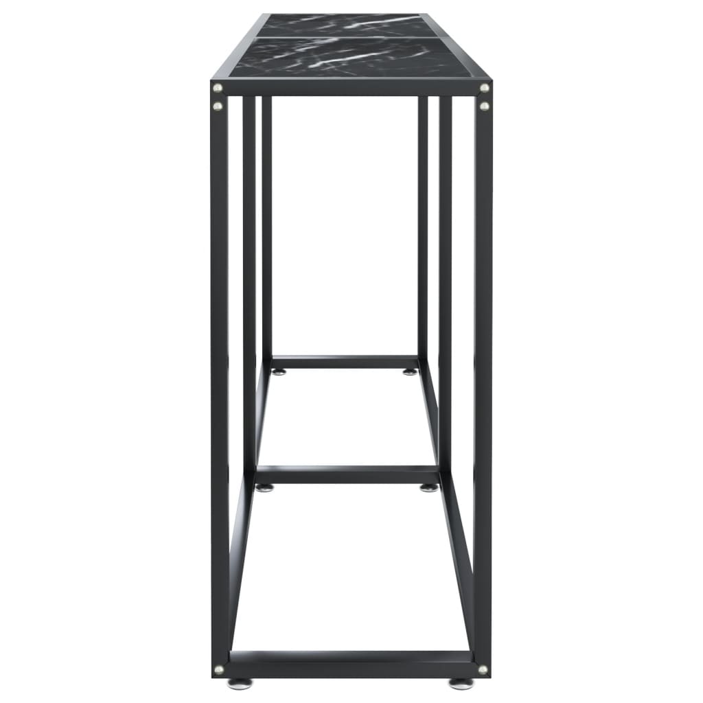 Wandtafel 40X35X75,5 Cm Gehard Glas Zwartmarmerkleurig 140 x 35 x 75.5 cm Zwart marmer