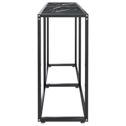 Wandtafel 40X35X75,5 Cm Gehard Glas Zwartmarmerkleurig 140 x 35 x 75.5 cm Zwart marmer