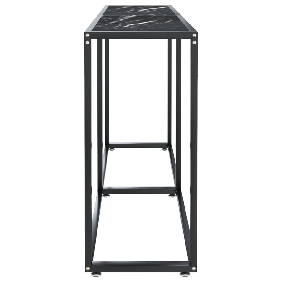 Wandtafel 40X35X75,5 Cm Gehard Glas Zwartmarmerkleurig 140 x 35 x 75.5 cm Zwart marmer