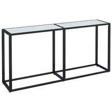 Wandtafel 60X35X75,5 Cm Gehard Glas Witmarmerkleurig 160 x 35 x 75.5 cm Wit marmer