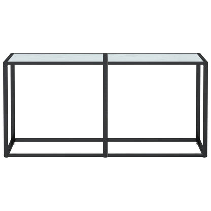 Wandtafel 60X35X75,5 Cm Gehard Glas Witmarmerkleurig 160 x 35 x 75.5 cm Wit marmer