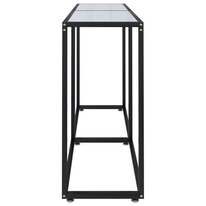 Wandtafel 60X35X75,5 Cm Gehard Glas Witmarmerkleurig 160 x 35 x 75.5 cm Wit marmer