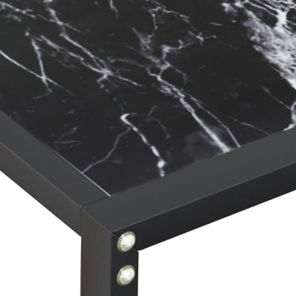 Wandtafel 60X35X75,5 Cm Gehard Glas Zwartmarmerkleurig 160 x 35 x 75.5 cm Zwart marmer