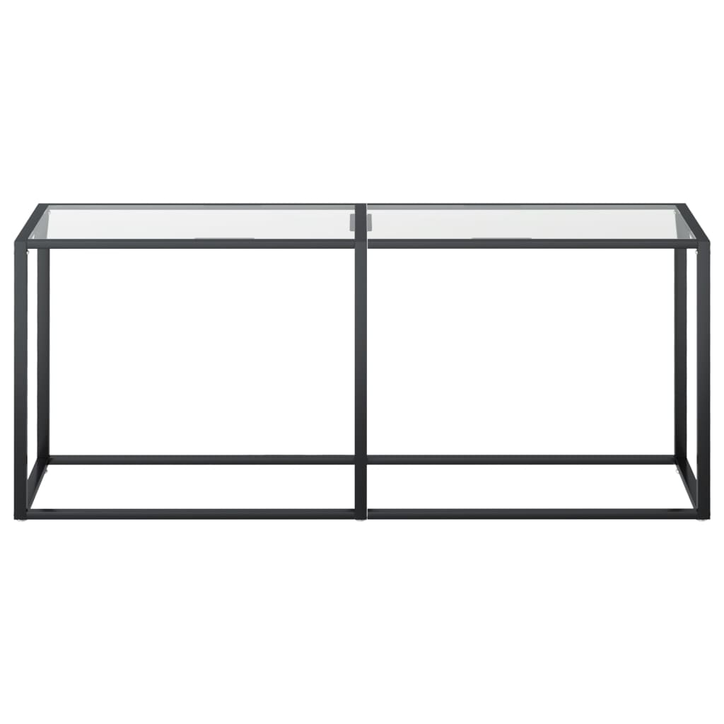 Wandtafel 80X35X75,5 Cm Gehard Glas Transparant 180 x 35 x 75.5 cm Doorzichtig