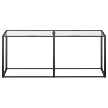 Wandtafel 80X35X75,5 Cm Gehard Glas Transparant 180 x 35 x 75.5 cm Doorzichtig