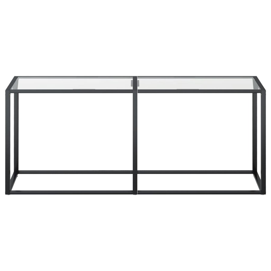 Wandtafel 80X35X75,5 Cm Gehard Glas Transparant 180 x 35 x 75.5 cm Doorzichtig