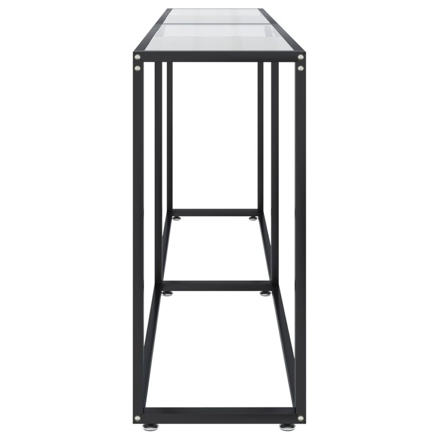 Wandtafel 80X35X75,5 Cm Gehard Glas Transparant 180 x 35 x 75.5 cm Doorzichtig