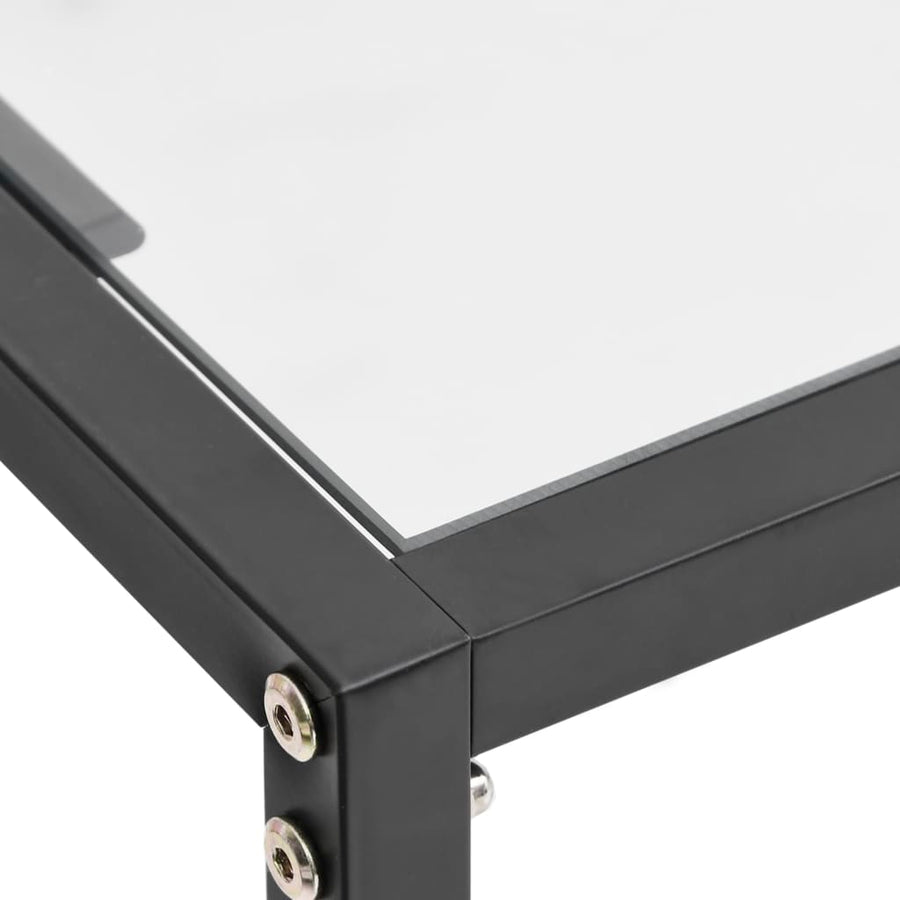 Wandtafel 80X35X75,5 Cm Gehard Glas Transparant 180 x 35 x 75.5 cm Doorzichtig