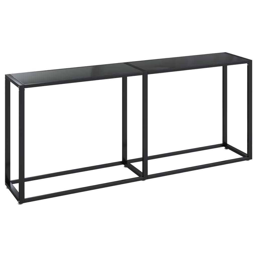 Wandtafel 80X35X75,5 Cm Gehard Glas 180 x 35 x 75.5 cm Zwart