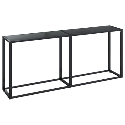 Wandtafel 80X35X75,5 Cm Gehard Glas 180 x 35 x 75.5 cm Zwart