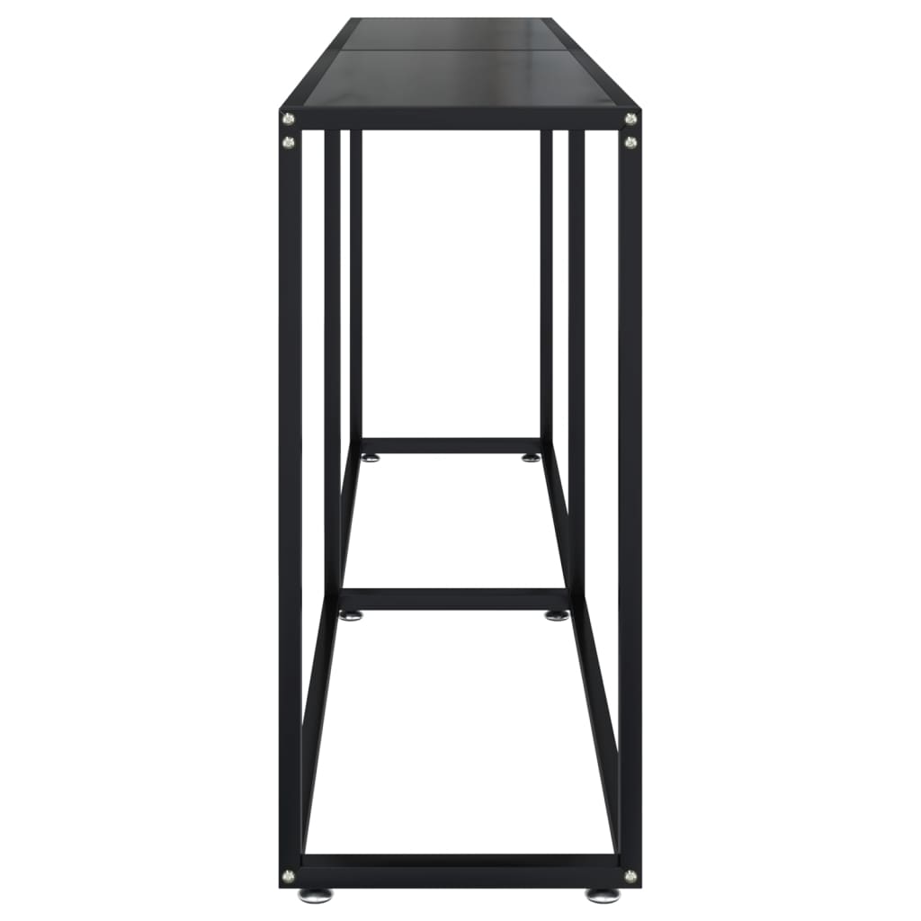 Wandtafel 80X35X75,5 Cm Gehard Glas 180 x 35 x 75.5 cm Zwart