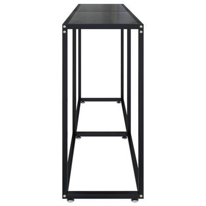 Wandtafel 80X35X75,5 Cm Gehard Glas 180 x 35 x 75.5 cm Zwart