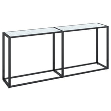 Wandtafel 80X35X75,5 Cm Gehard Glas Witmarmerkleurig 180 x 35 x 75.5 cm Wit marmer