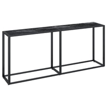 Wandtafel 80X35X75,5 Cm Gehard Glas Zwartmarmerkleurig 180 x 35 x 75.5 cm Zwart marmer