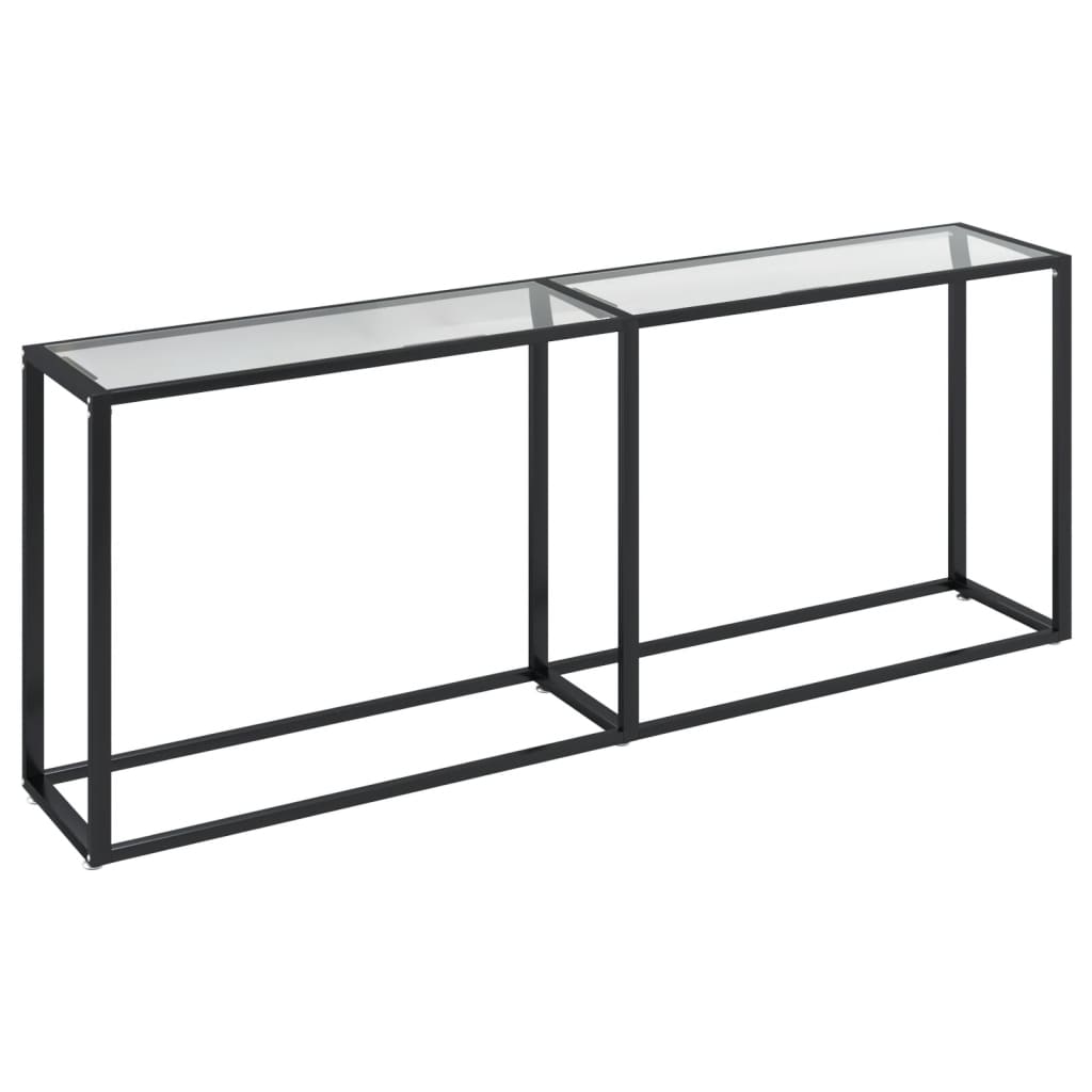 Wandtafel 200X35X75,5 Cm Gehard Glas Transparant 200 x 35 x 75.5 cm Doorzichtig