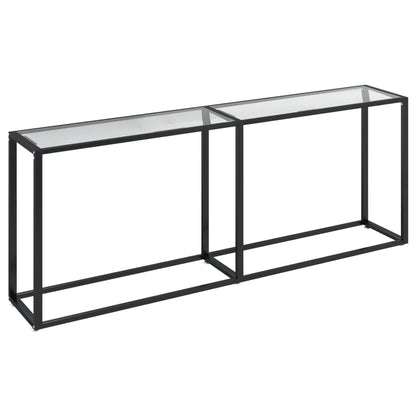 Wandtafel 200X35X75,5 Cm Gehard Glas Transparant 200 x 35 x 75.5 cm Doorzichtig