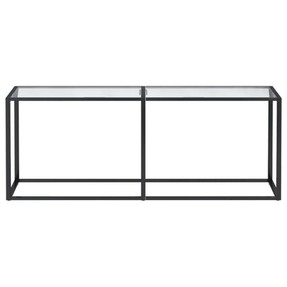 Wandtafel 200X35X75,5 Cm Gehard Glas Transparant 200 x 35 x 75.5 cm Doorzichtig