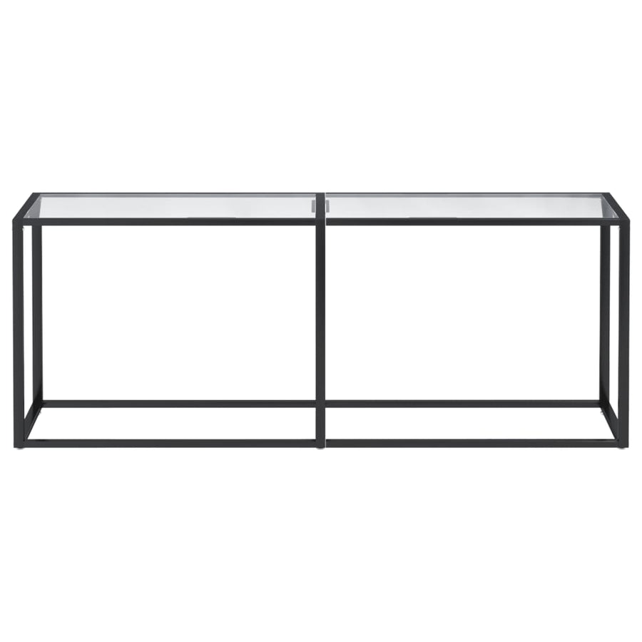 Wandtafel 200X35X75,5 Cm Gehard Glas Transparant 200 x 35 x 75.5 cm Doorzichtig