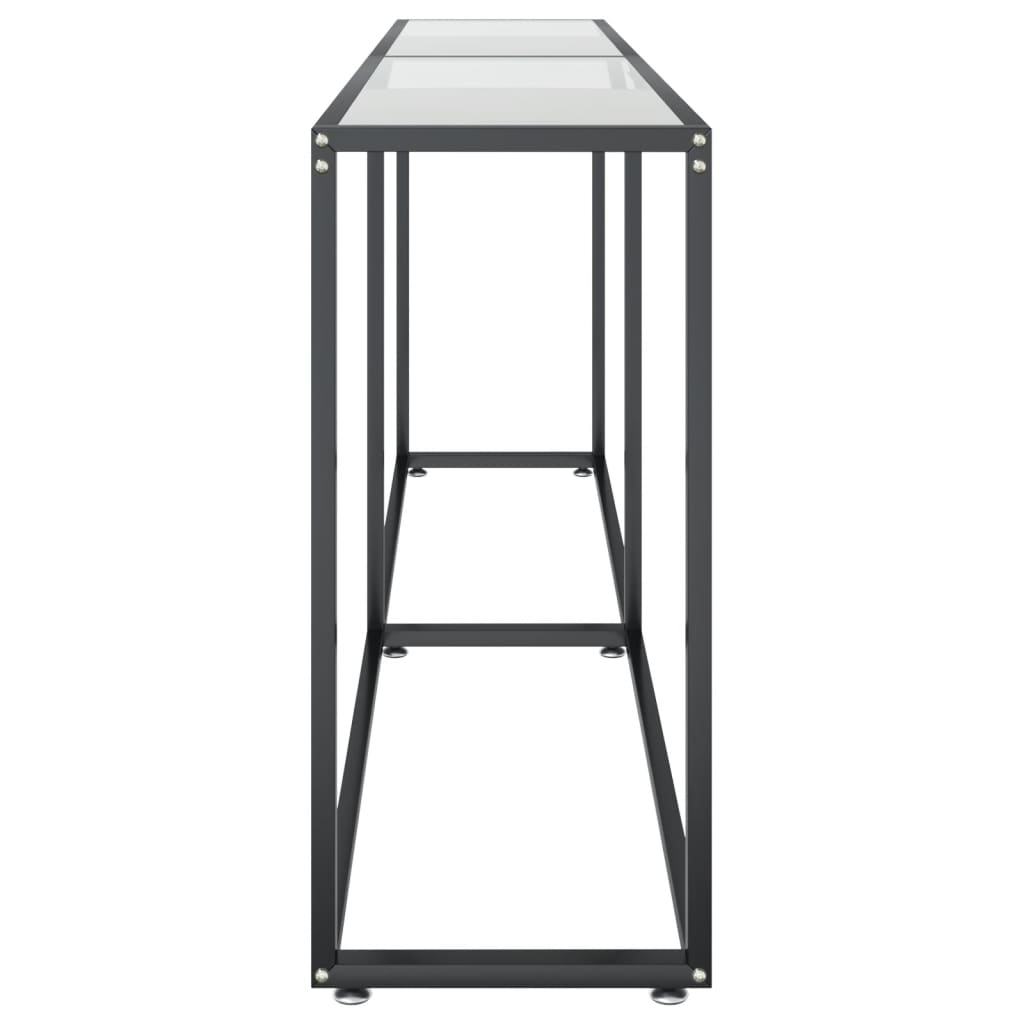 Wandtafel 200X35X75,5 Cm Gehard Glas Transparant 200 x 35 x 75.5 cm Doorzichtig