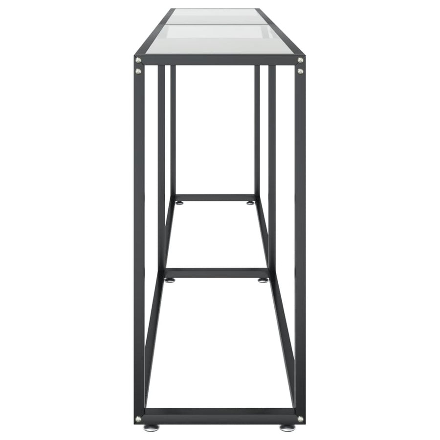 Wandtafel 200X35X75,5 Cm Gehard Glas Transparant 200 x 35 x 75.5 cm Doorzichtig