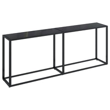 Wandtafel 200X35X75,5 Cm Gehard Glas 200 x 35 x 75.5 cm Zwart