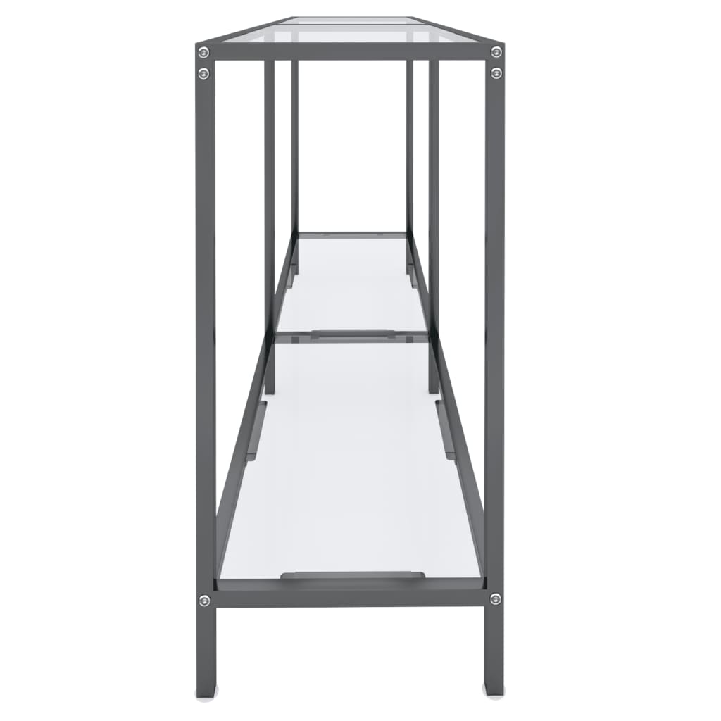 Wandtafel 40X35X75,5 Cm Gehard Glas Transparant 140 x 35 x 75.5 cm Doorzichtig