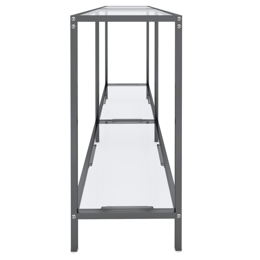 Wandtafel 40X35X75,5 Cm Gehard Glas Transparant 140 x 35 x 75.5 cm Doorzichtig