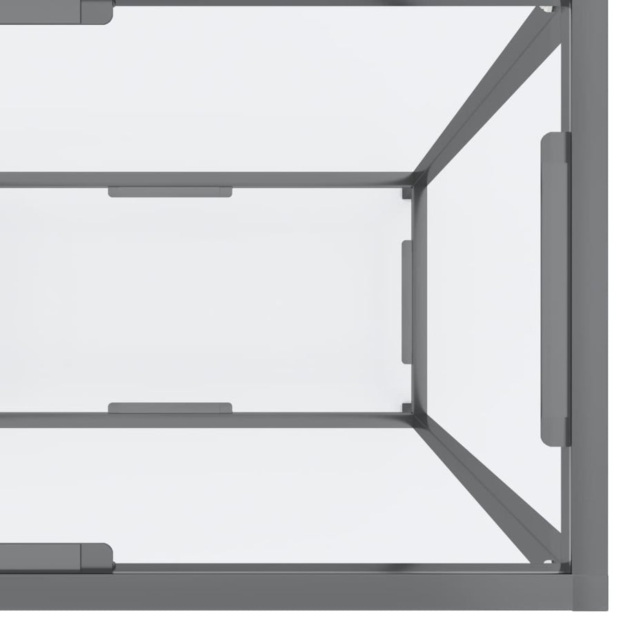 Wandtafel 40X35X75,5 Cm Gehard Glas Transparant 140 x 35 x 75.5 cm Doorzichtig