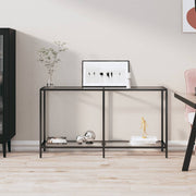 Wandtafel 140x35x75,5 cm glas staal