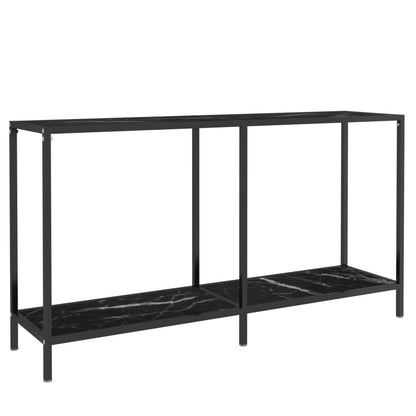 Wandtafel 40X35X75,5 Cm Gehard Glas Zwart 140 x 35 x 75.5 cm Zwart marmer