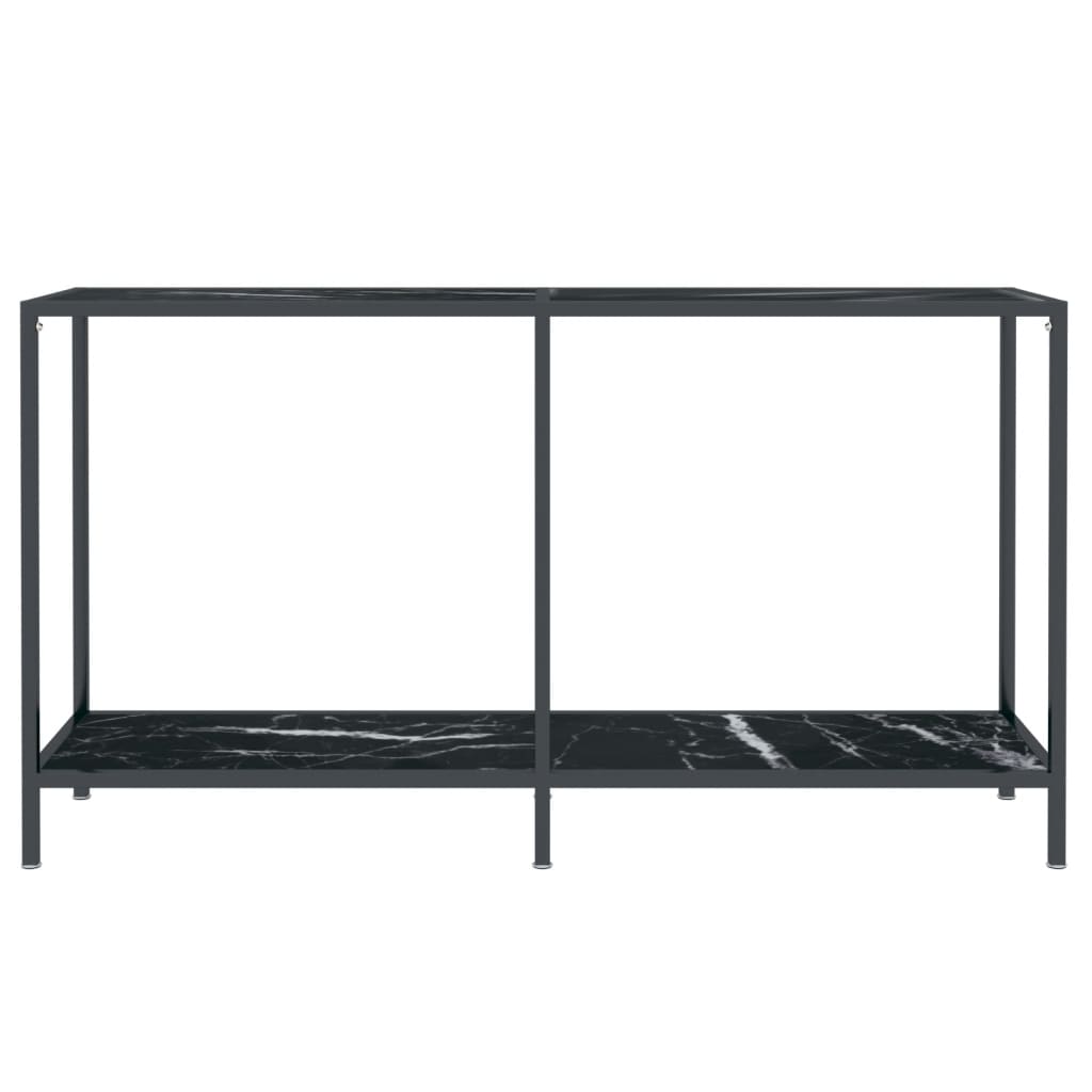 Wandtafel 40X35X75,5 Cm Gehard Glas Zwart 140 x 35 x 75.5 cm Zwart marmer