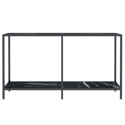 Wandtafel 40X35X75,5 Cm Gehard Glas Zwart 140 x 35 x 75.5 cm Zwart marmer