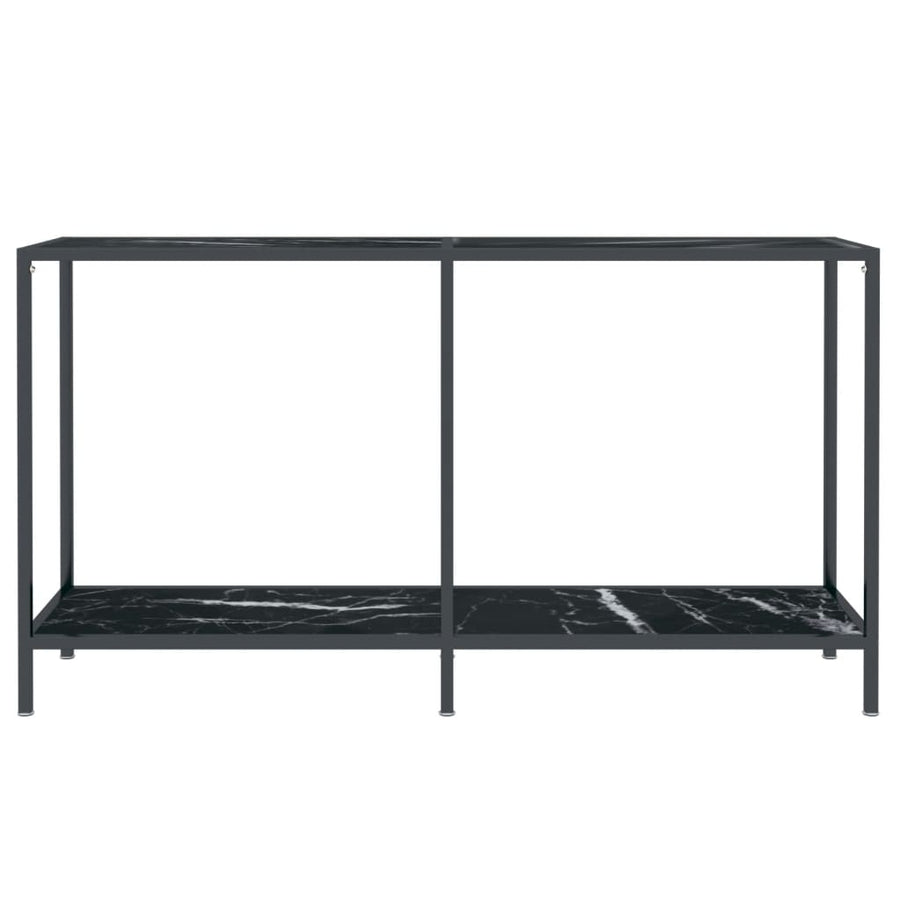 Wandtafel 40X35X75,5 Cm Gehard Glas Zwart 140 x 35 x 75.5 cm Zwart marmer