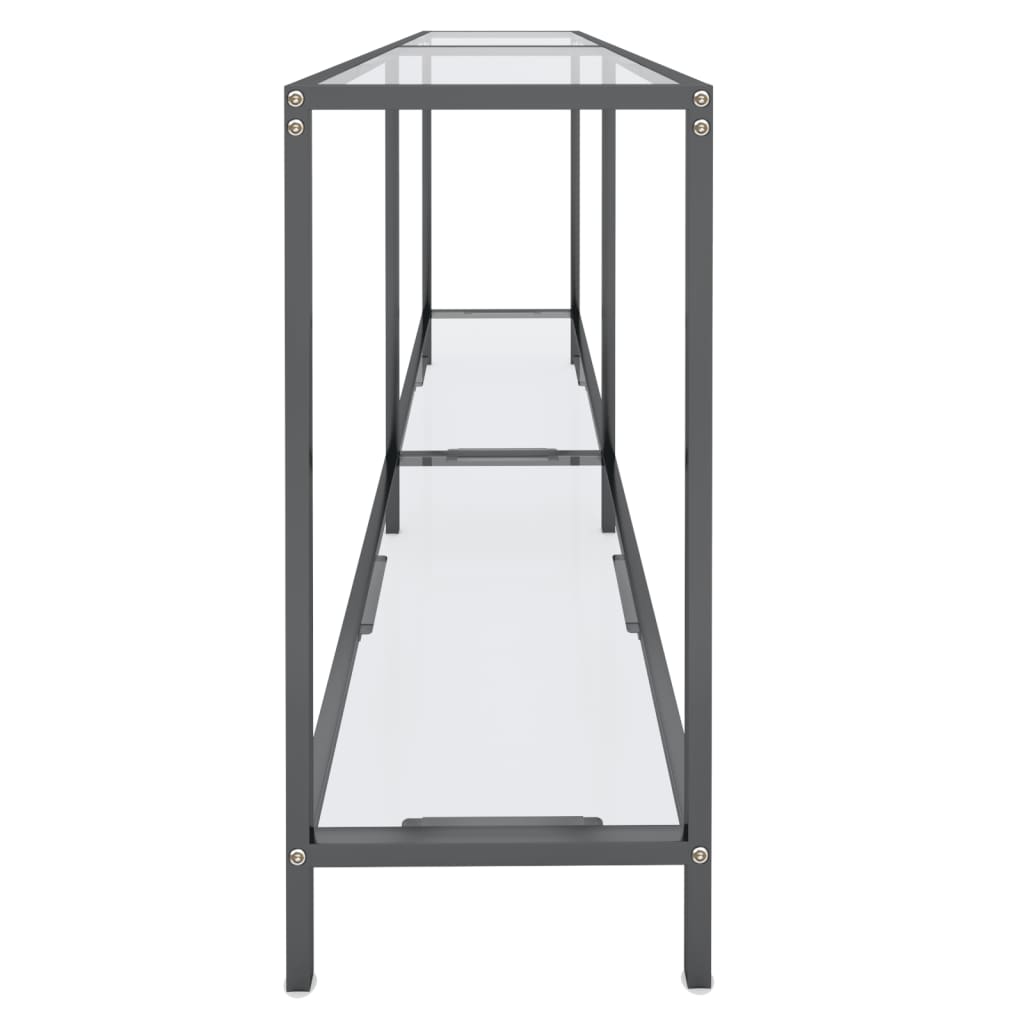 Wandtafel 60X35X75,5 Cm Gehard Glas Transparant 160 x 35 x 75.5 cm Doorzichtig